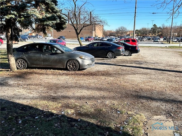 view of parking / parking lot