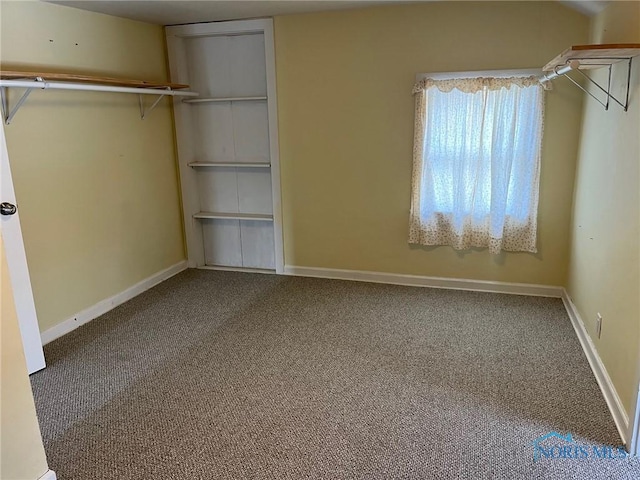 unfurnished bedroom featuring carpet