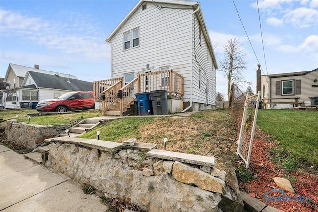 view of rear view of property