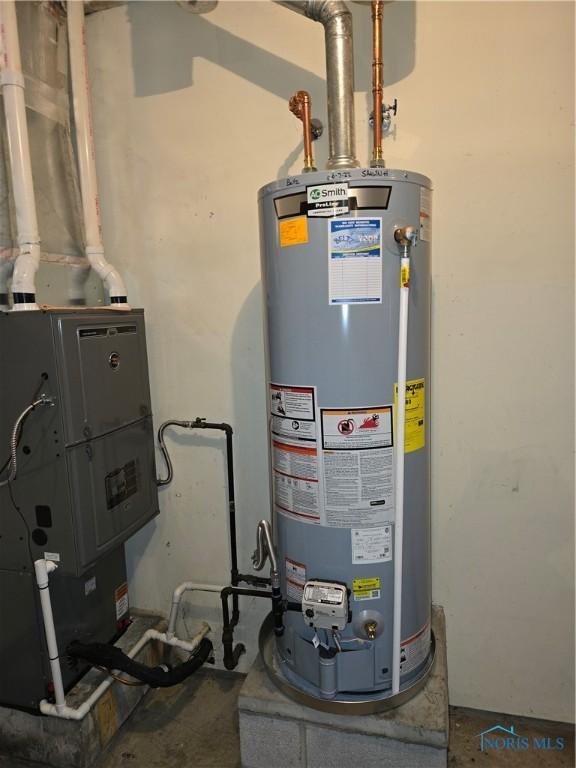 utilities with gas water heater