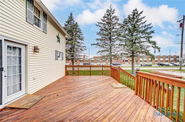 view of wooden terrace