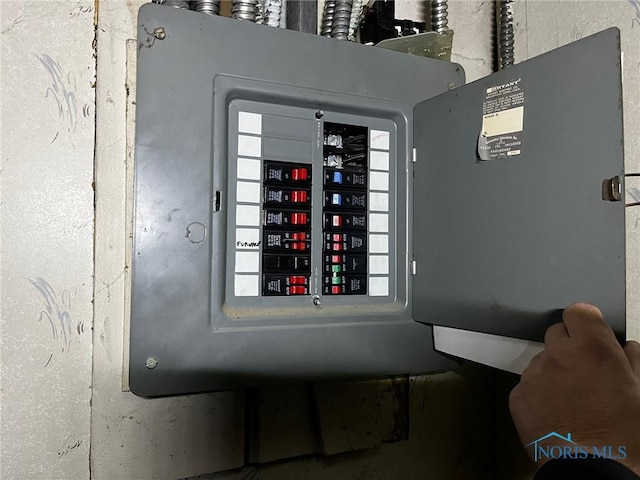 utility room with electric panel