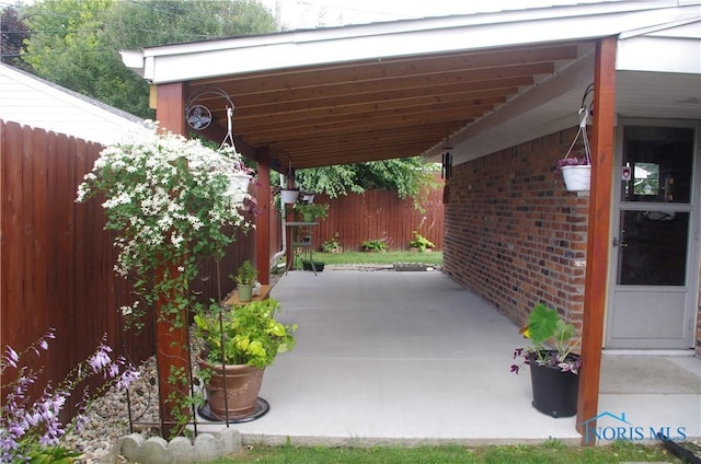 view of patio