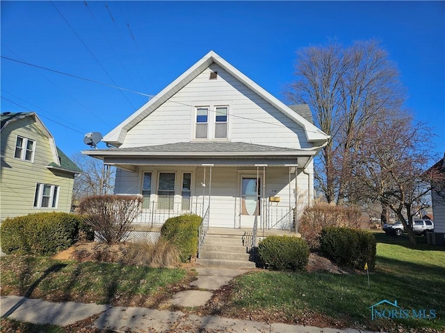 bungalow with covered porch