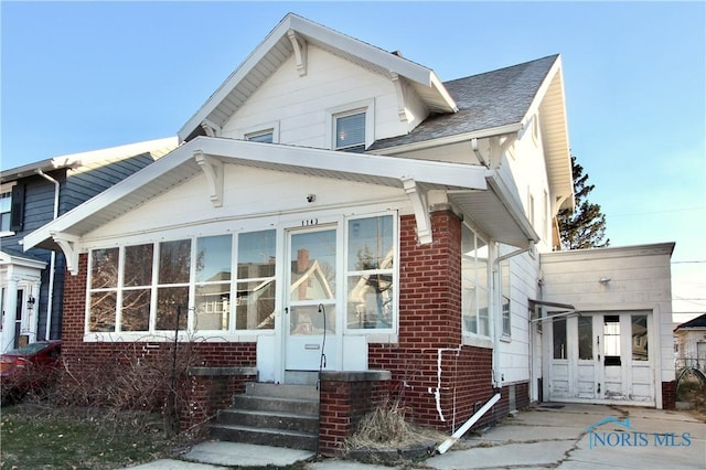 view of bungalow