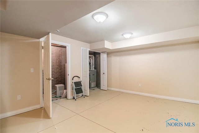 unfurnished bedroom with tile patterned floors