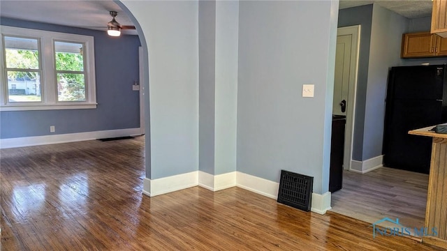 interior space featuring wood-type flooring