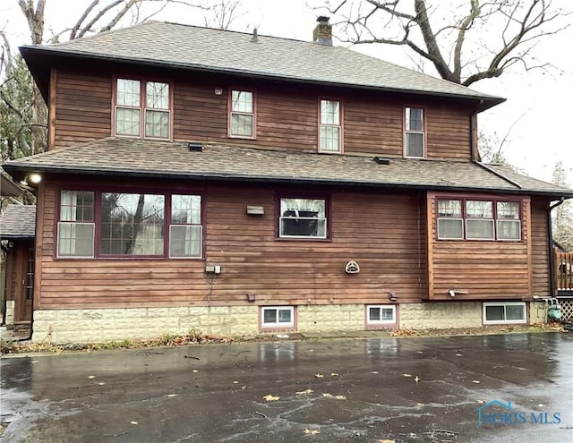 view of rear view of property