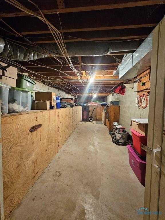 view of basement