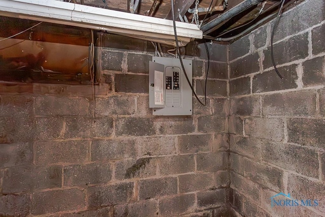 utility room with electric panel