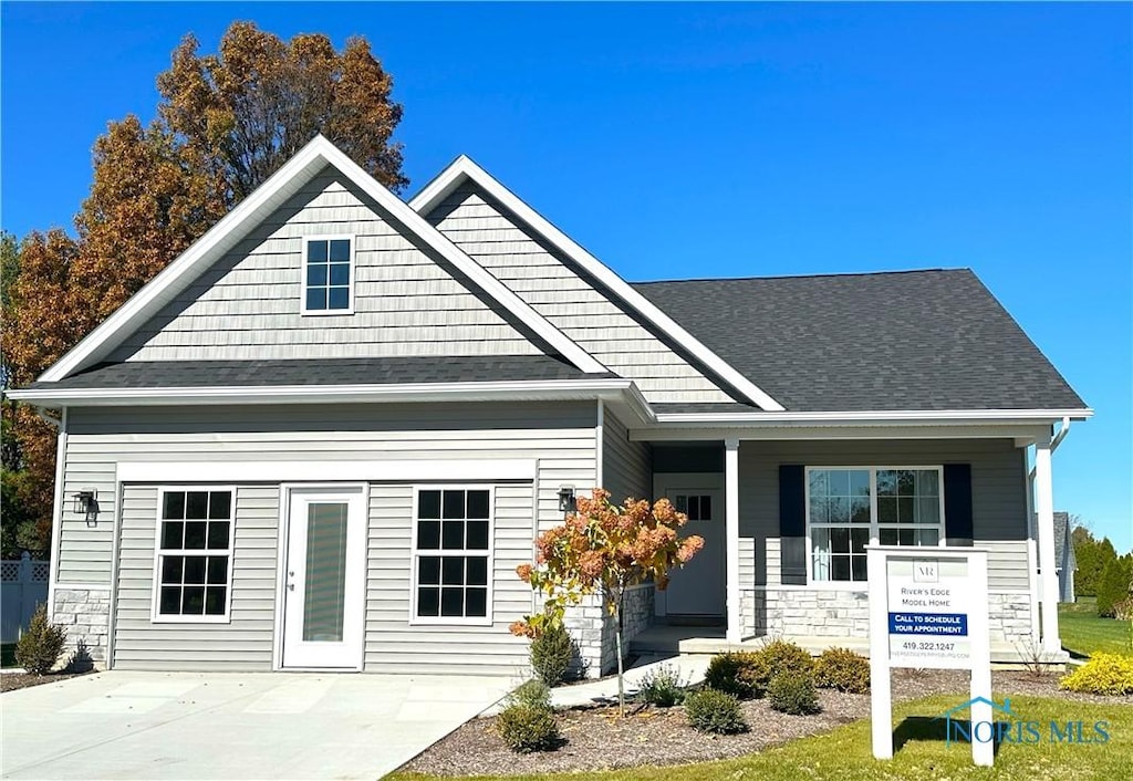 view of craftsman inspired home