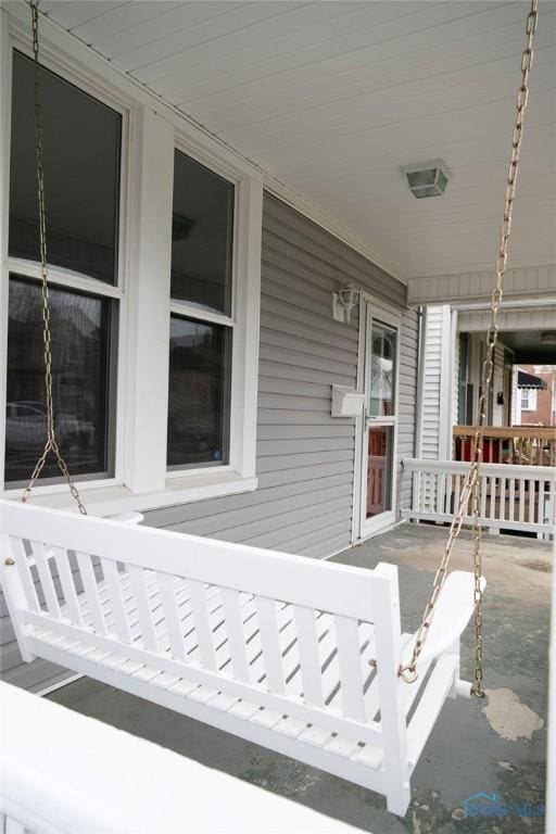 view of patio / terrace with a porch