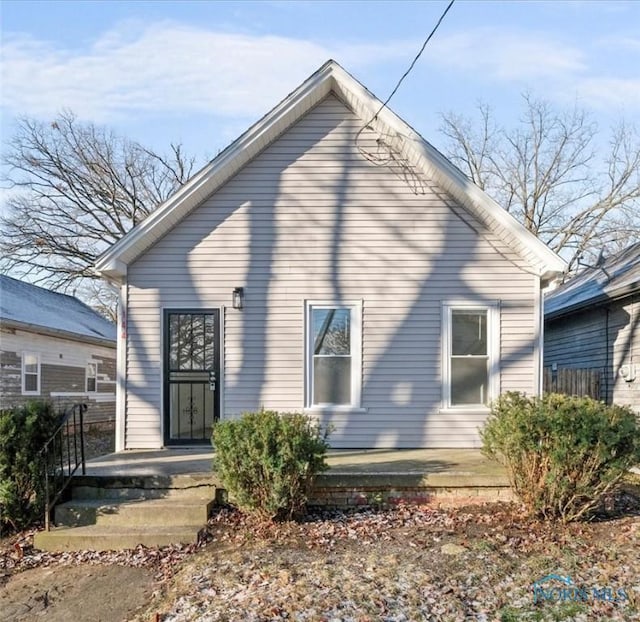 view of rear view of property