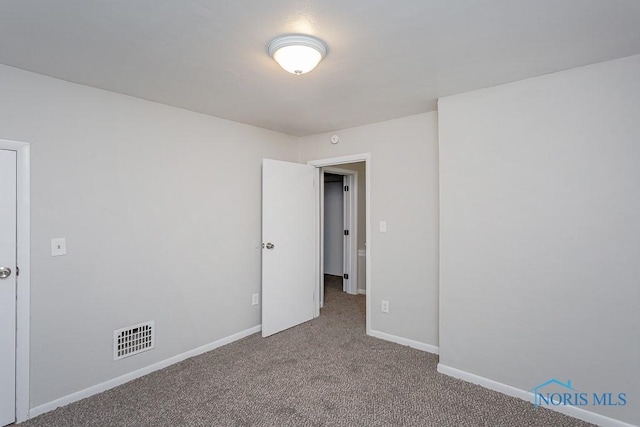 view of carpeted empty room