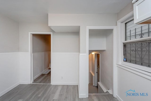 unfurnished bedroom featuring light hardwood / wood-style floors