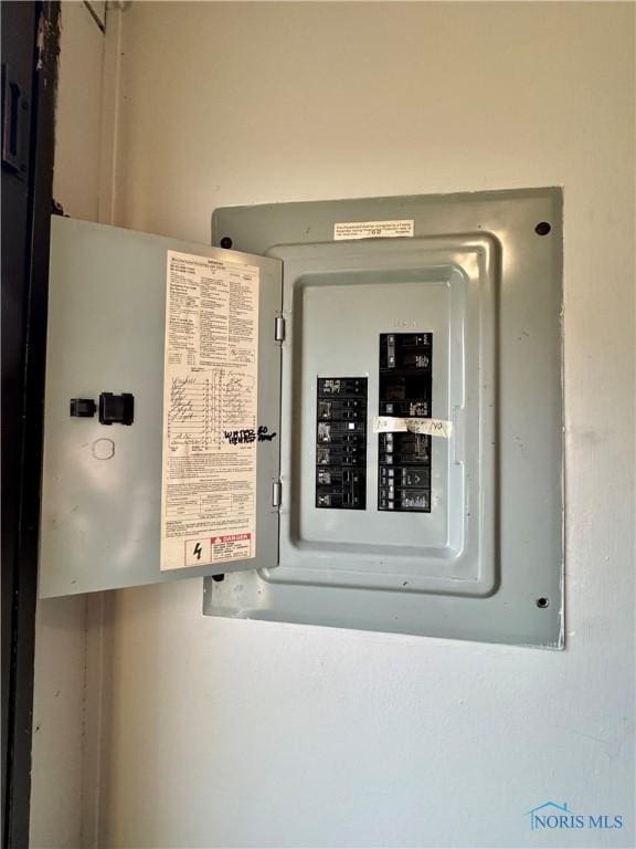 utility room featuring electric panel