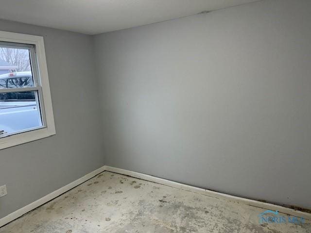 empty room featuring concrete floors