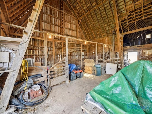 view of horse barn