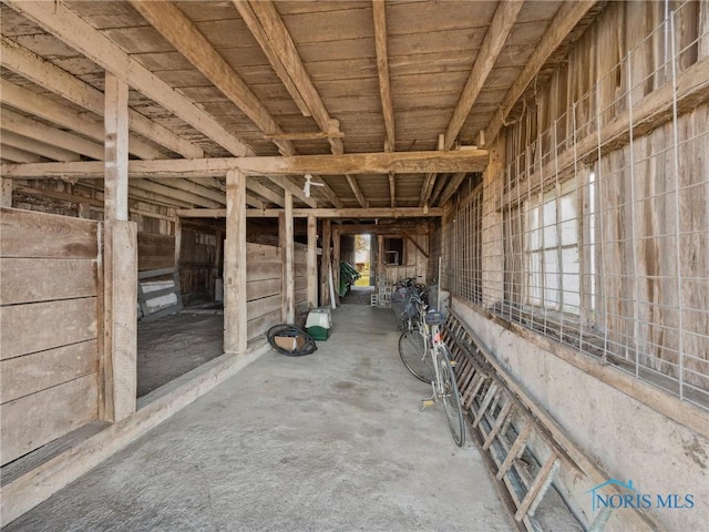 view of horse barn