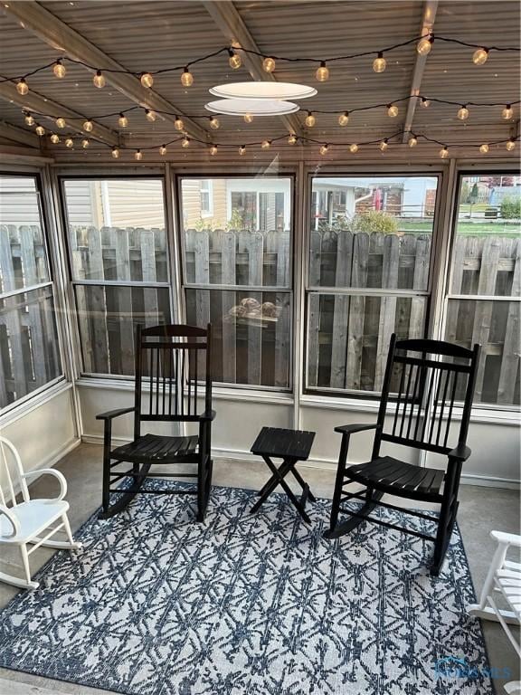 view of sunroom / solarium