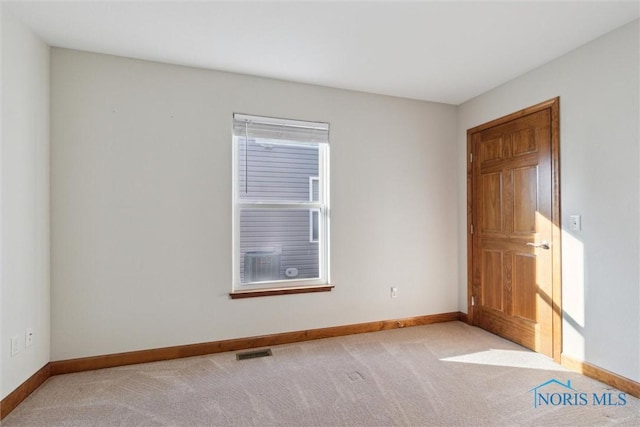 view of carpeted empty room