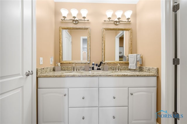 bathroom featuring vanity