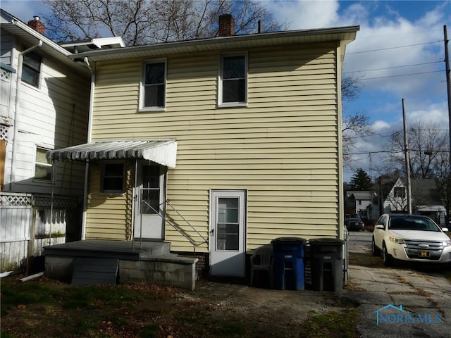 view of back of property