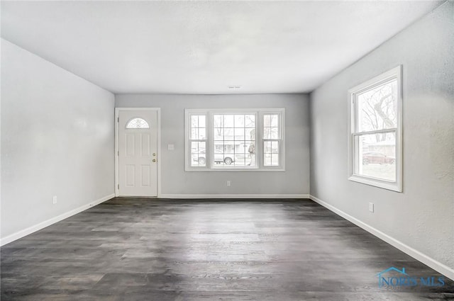 entryway featuring dark hardwood / wood-style flooring