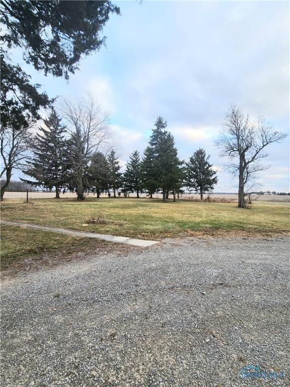 view of street featuring a rural view