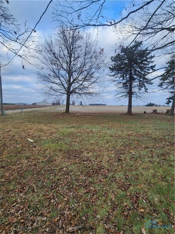 view of yard with a rural view