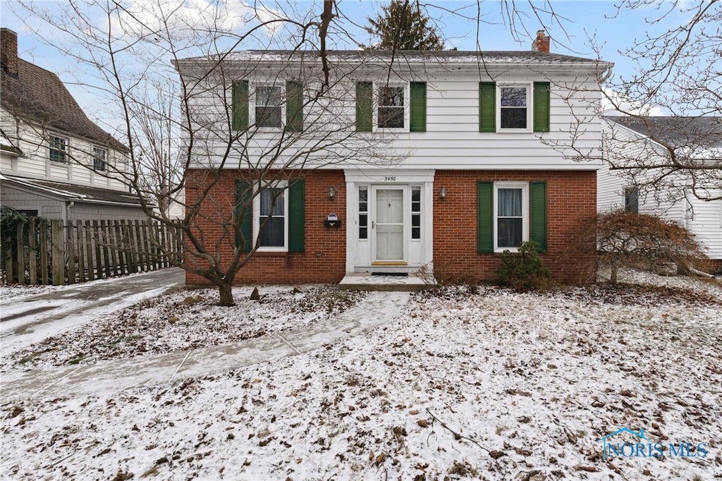 view of front of home