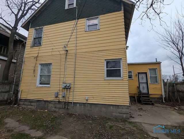 view of rear view of house