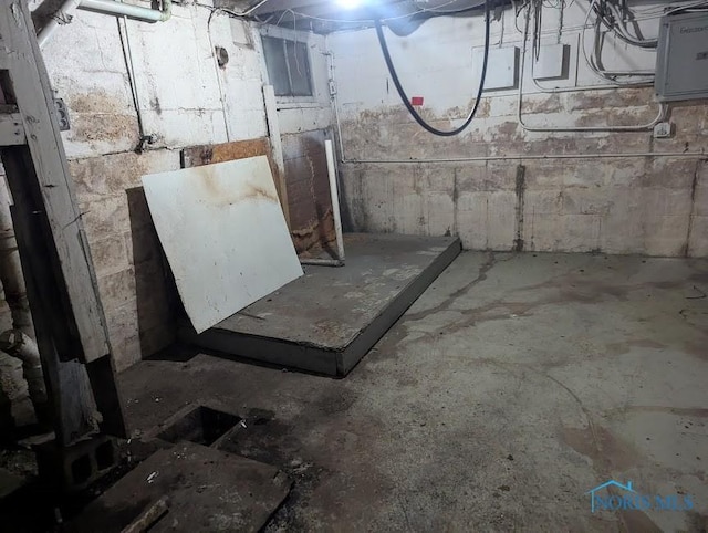 view of basement