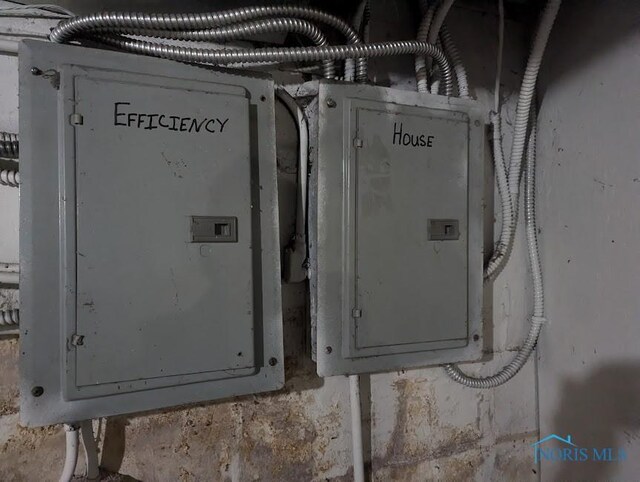 utility room featuring electric panel