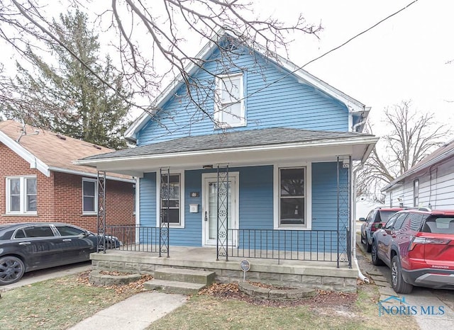 bungalow with covered porch