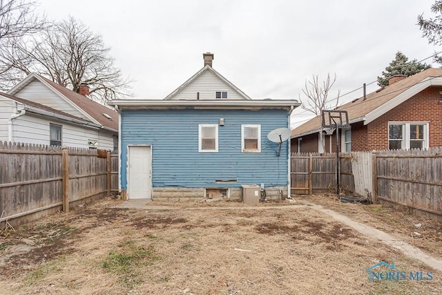 view of back of property