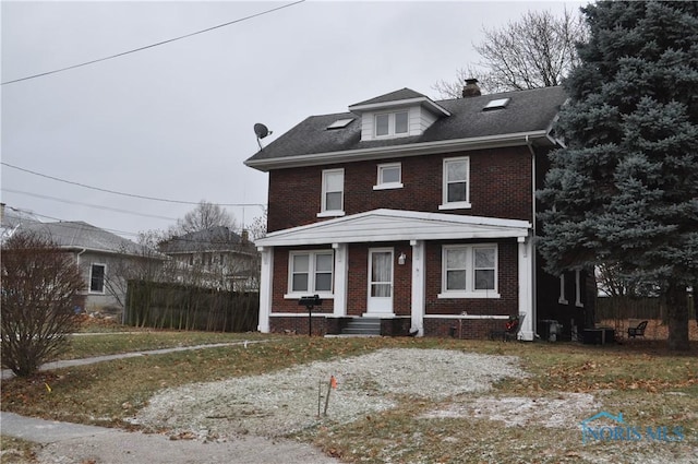 view of front of property