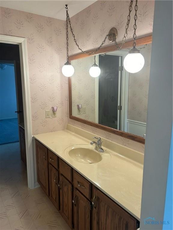 bathroom featuring vanity