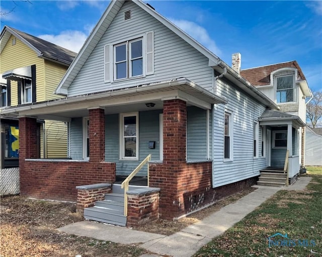 bungalow with a porch