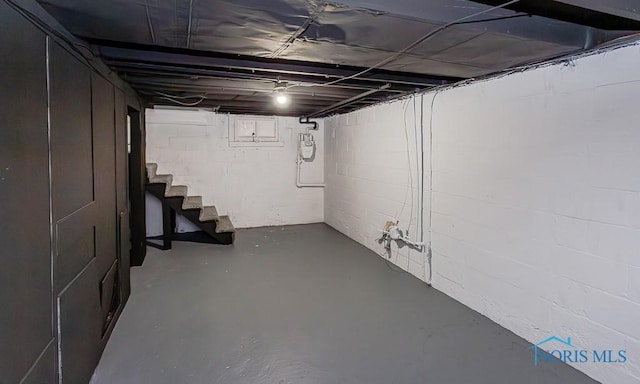 view of basement