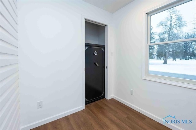 entryway featuring dark hardwood / wood-style flooring