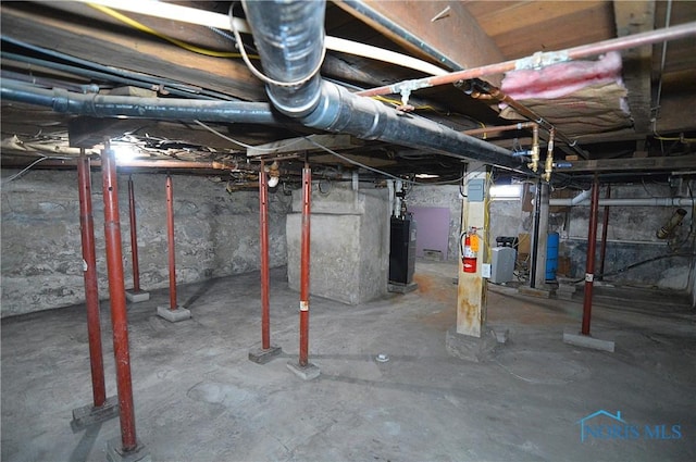 view of basement