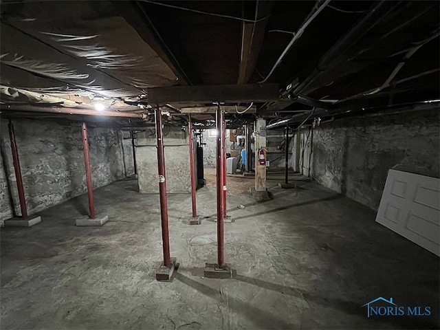 view of basement