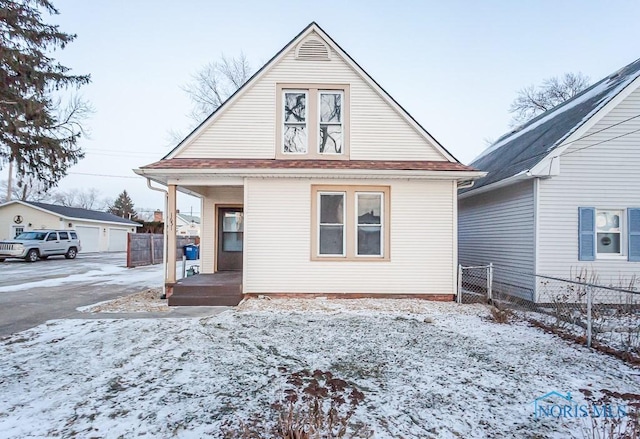 exterior space featuring a porch