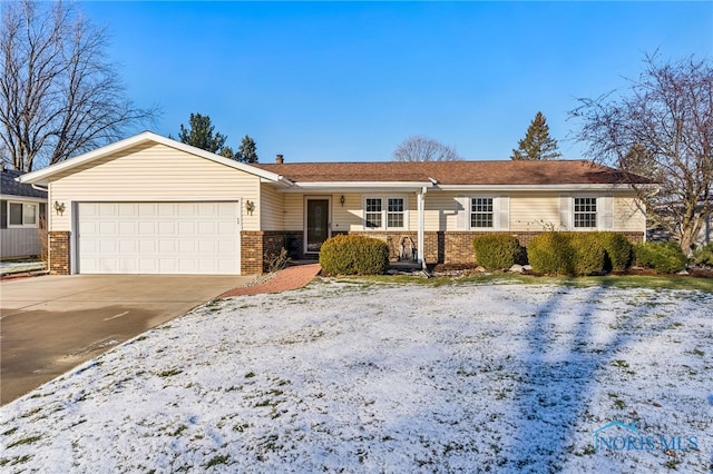 ranch-style house with a garage