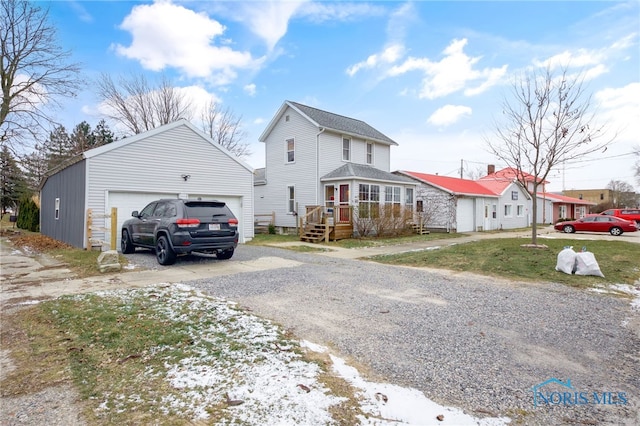 view of front of house featuring a garage