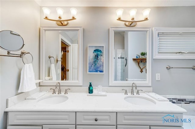 bathroom with vanity