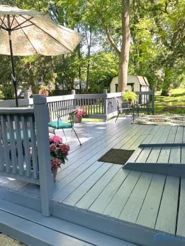 view of deck