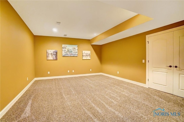 bonus room with carpet floors