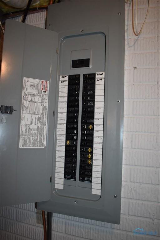 utility room featuring electric panel